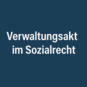 Der Verwaltungsakt im Sozialrecht