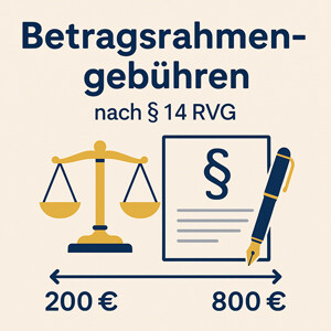 Betragsrahmengebühren im Sozialrecht: Berechnung, Beispiele & Mittelgebühr nach § 14 RVG