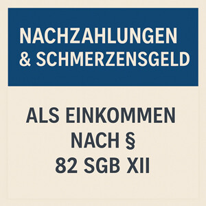 Zuflussprinzip beim Einkommen nach § 82 SGB XII – Nachzahlungen & Schmerzensgeld