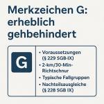 Merkzeichen G: erheblich gehbehindert 1