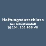 Haftungsausschlüsse gemäß §§ 104, 105 SGB VII bei einem Arbeitsunfall 1