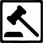 Gerichtssymbol Hammer