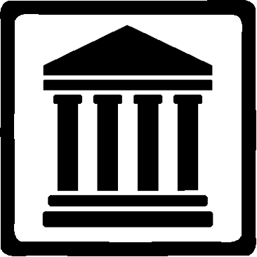 Gerichtssymbol Gerichtsgebäude 