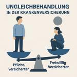Ungleichbehandlung in der freiwilligen Krankenversicherung – Rentner, Selbständige & Ehegatten (§ 240 SGB V) 1
