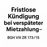 Fristlose Kündigung des Mietverhältnisses bei unpünktlicher Mietzahlung durch das Jobcenter 1