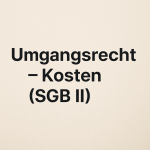 Die Kostentragung beim Umgangsrecht – Sozialrechtliche Ansprüche auf Mehrbedarf & Unterkunft 1
