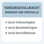 Widerruf einer Vorsorgevollmacht – Rechte, Grenzen und Kontrolle durch Betreuer 1