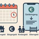 Auszahlung von Sozialleistungen: Fälligkeit & Auszahlungsweg (Wohngeld, Bürgergeld, Sozialhilfe, Kindergeld, Elterngeld) 1