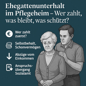 Ehegattenunterhalt im Pflegeheim – Selbstbehalt und Unterhaltspflicht