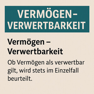 Verwertbares Vermögen im Bürgergeld und in der Sozialhilfe