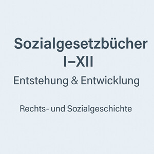 Sozialgesetzbücher I–XII – Entstehung, Reformgeschichte und Systematik
